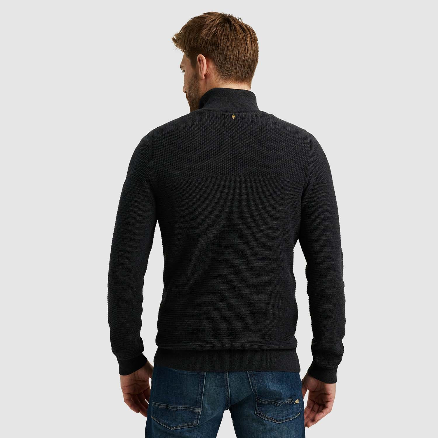 PME Legend  Half zip collar cotton mouline