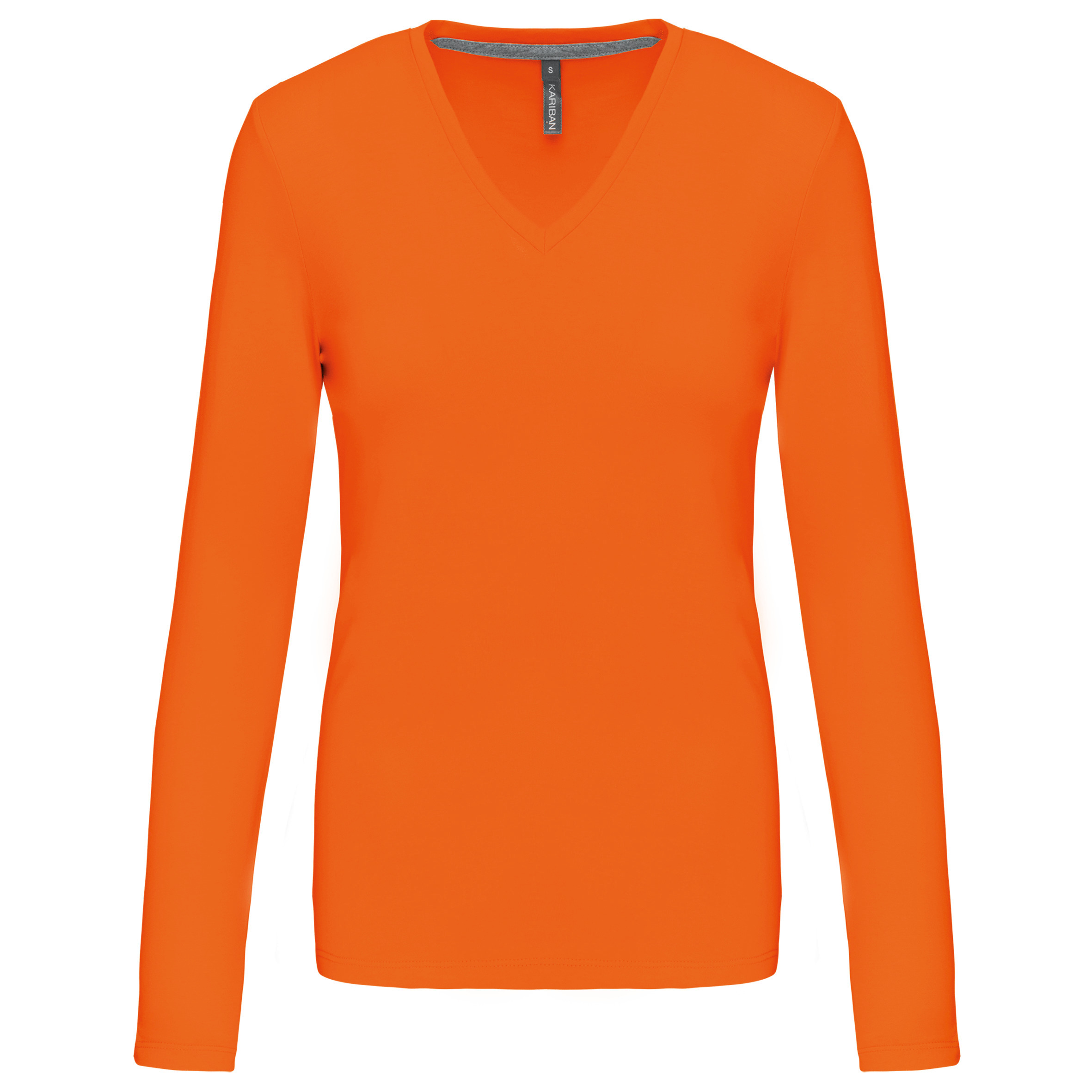 Kariban K382 - T-SHIRT COL V MANCHES LONGUES FEMME