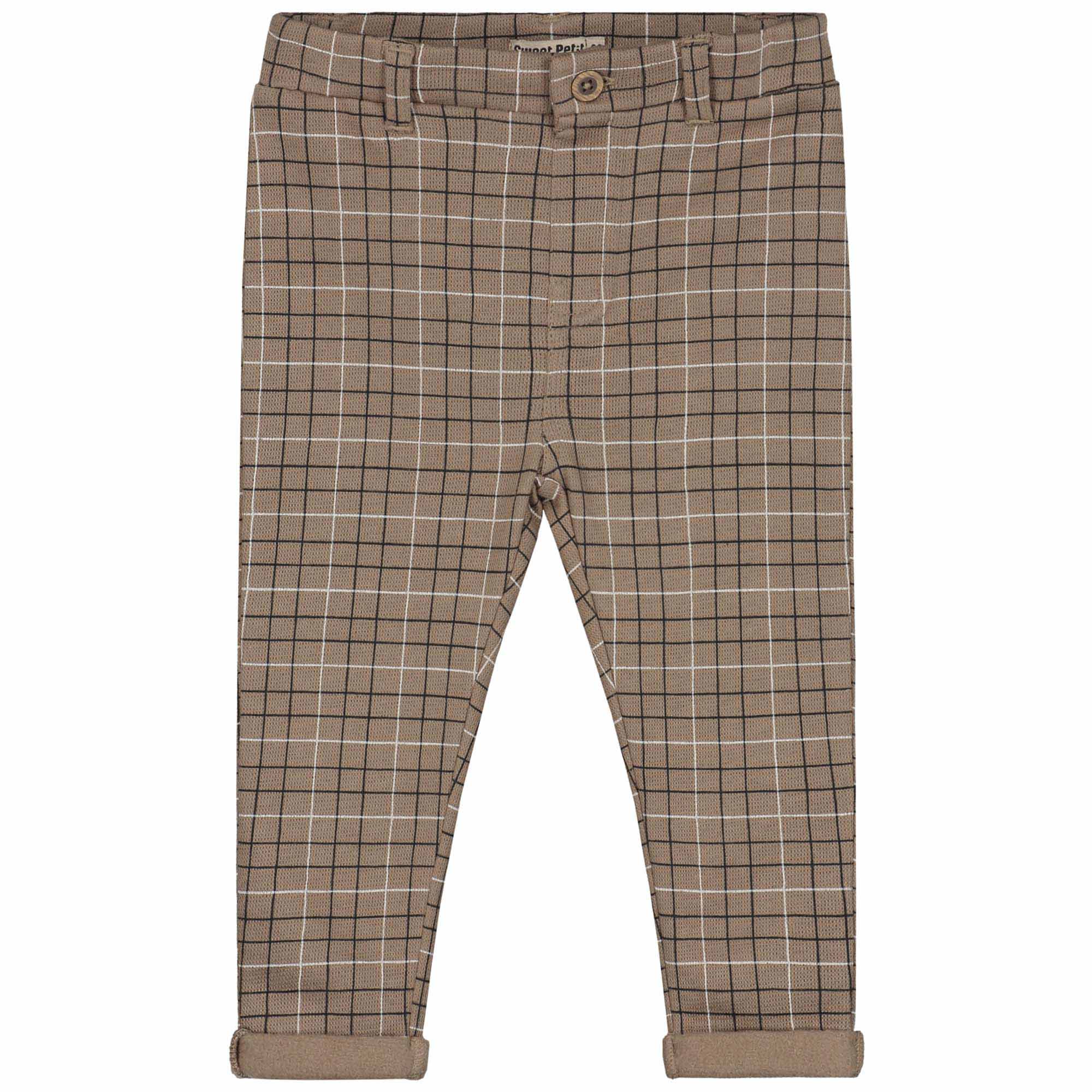 Sweet Petit peuter broek Ferre  ruit beige
