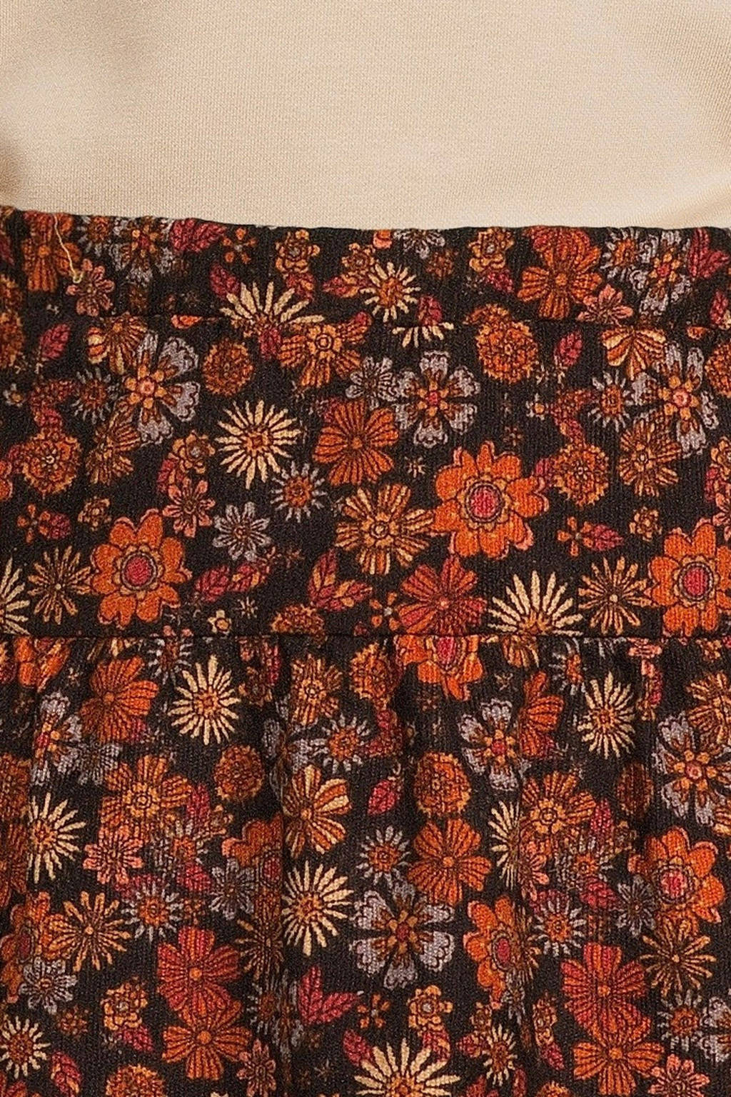 LOOXS corduroy mini rok oranje