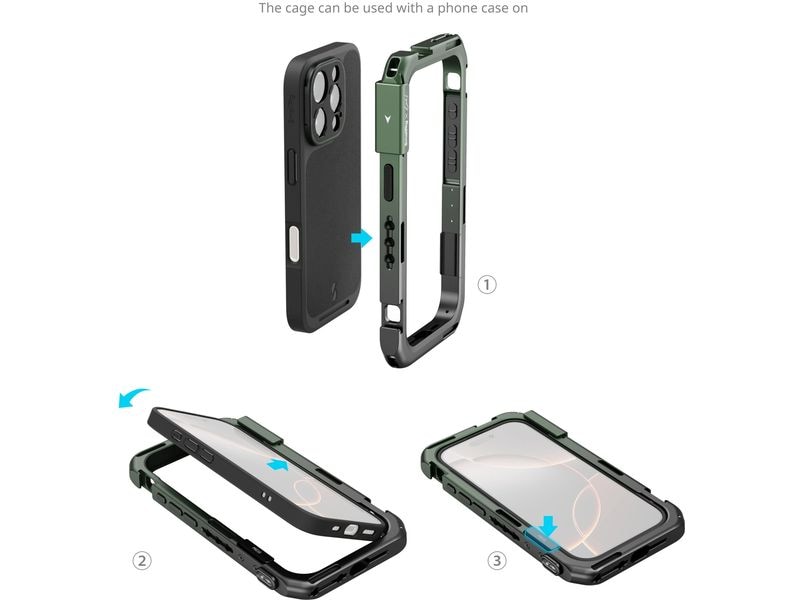 Smallrig Mobile Lightweight Video Kit Dual Handheld Recording Kit für das iPhone 16 Pro
