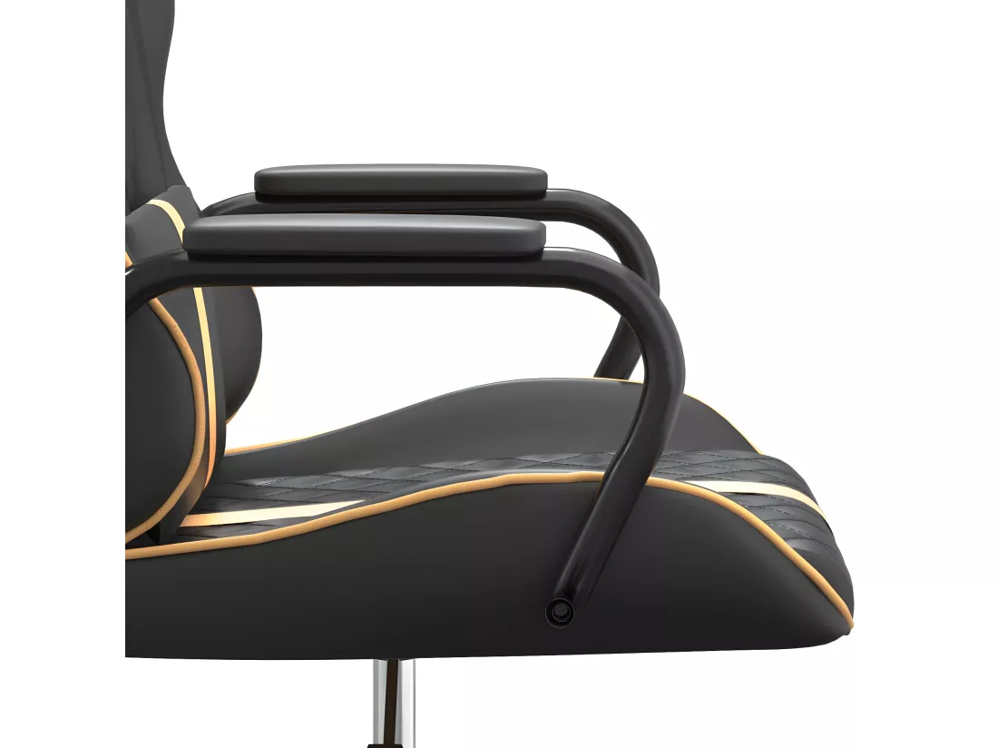 Chaise de jeu Noir et doré Similicuir