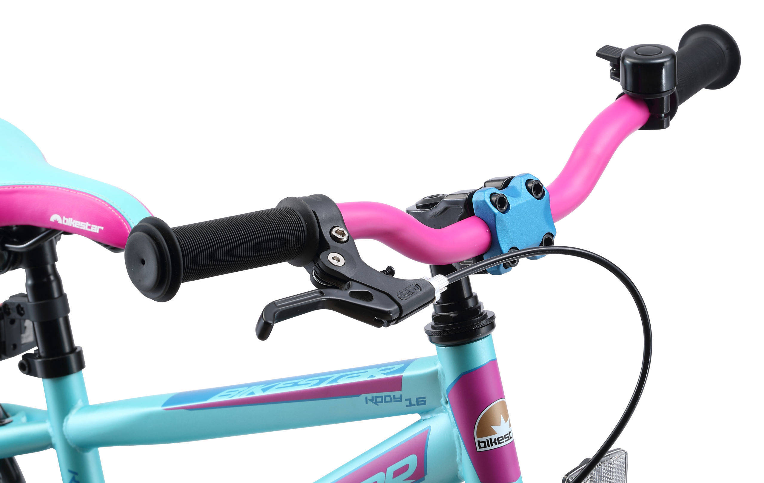 BikeStar Urban Jungle kinderfiets 16 inch paars /turquoise