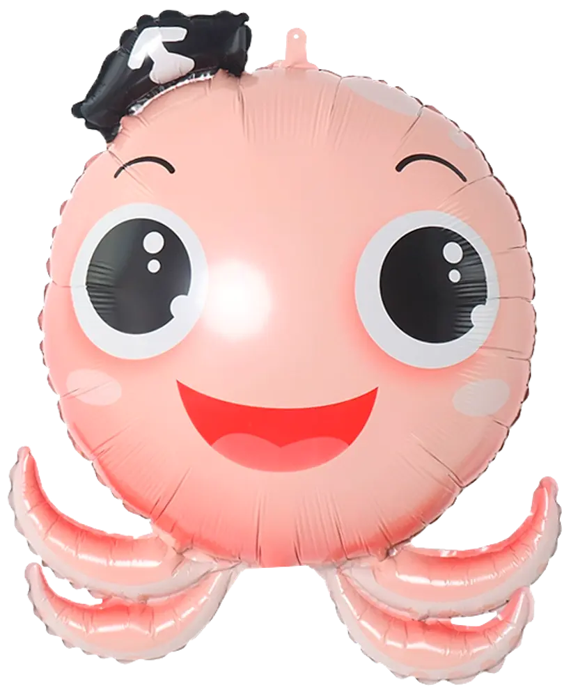 Folieballon 44 cm - Blæksprutte
