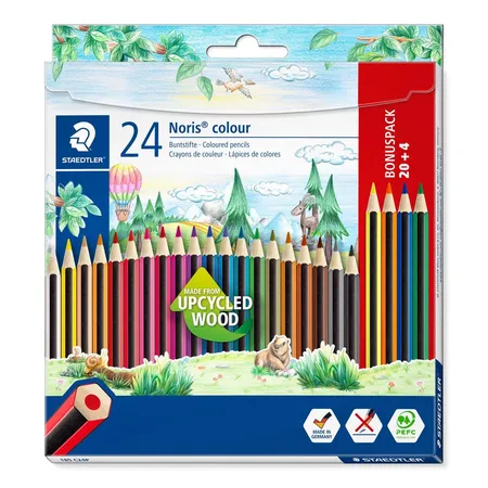 STAEDTLER® Buntstifte Noris® colour 185, 24er Etui 100% PEFC