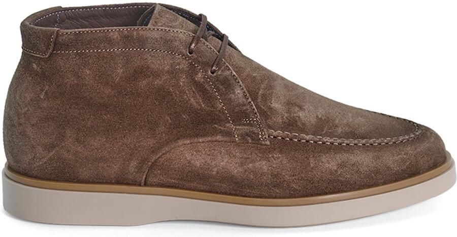 GIORGIO Veterschoenen Heren 56414 Maat: 43 Materiaal: Suède Kleur: Taupe