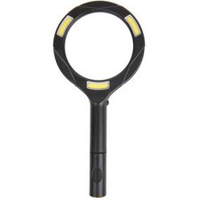 Loupe avec éclairage LED COB, noir
