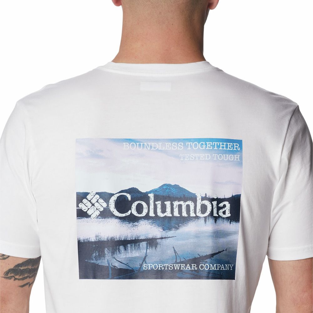 Columbia RAPID RIDGE™ - Tee-shirt Homme white/natures