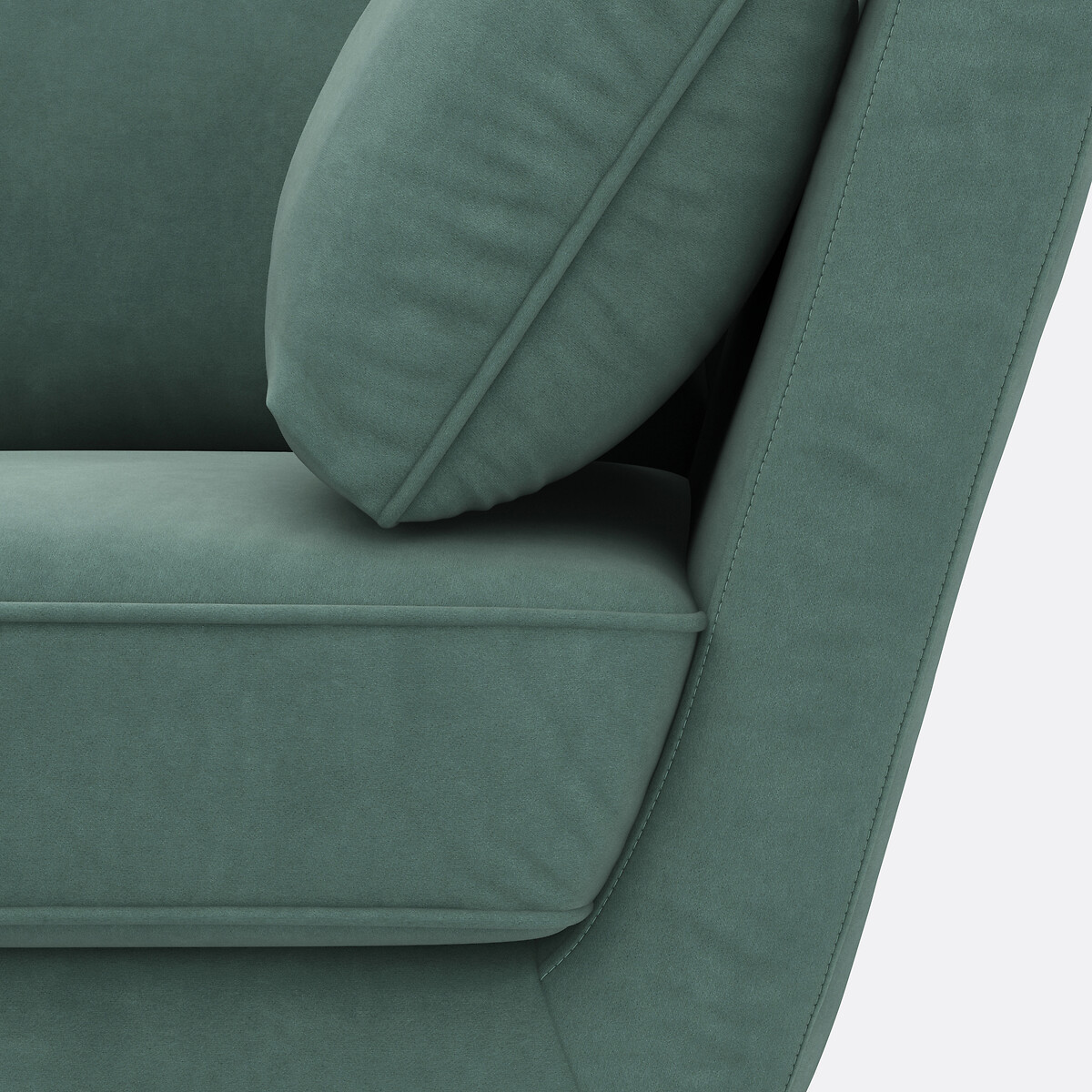 LA REDOUTE INTERIEURS<br>Sofá de canto XL em veludo, Topim