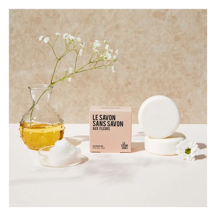 La Crème Libre Coffret Routine Soin - Huile Sèche & Ecorecharge & Savon aux fleurs & Porte Savon
