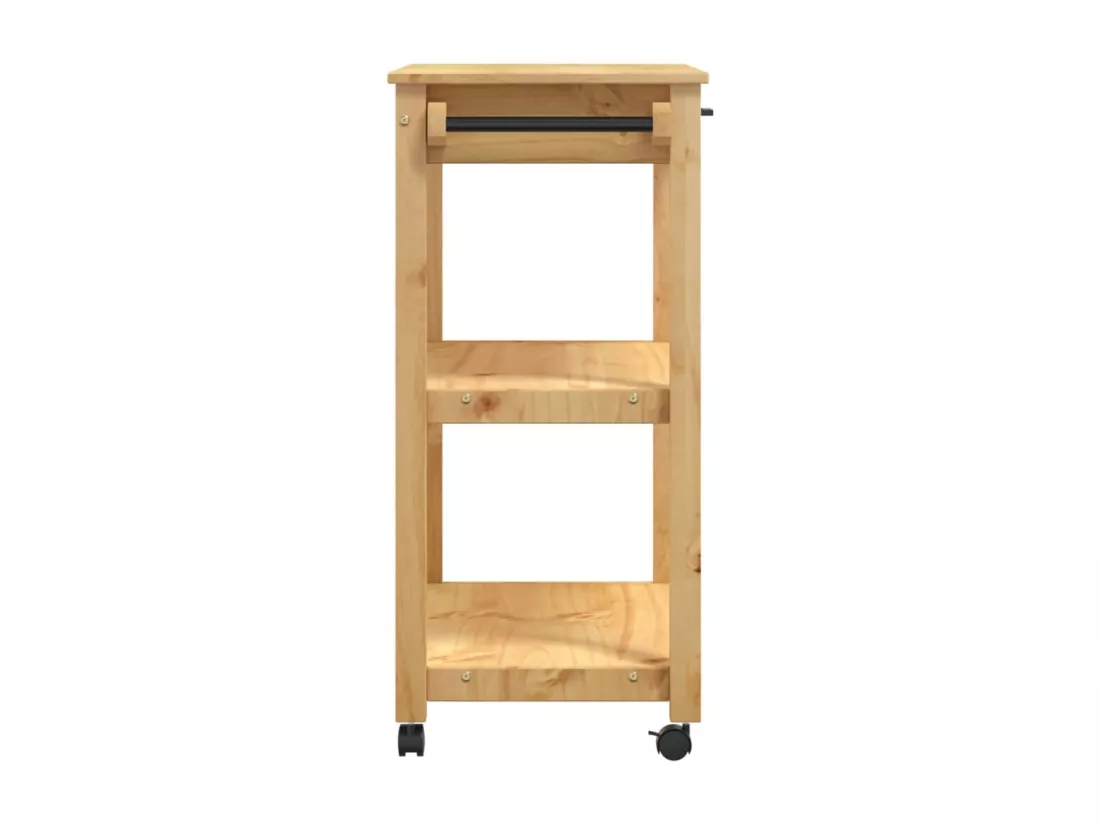 Chariot de cuisine MONZA 84x40x90 cm bois massif de pin