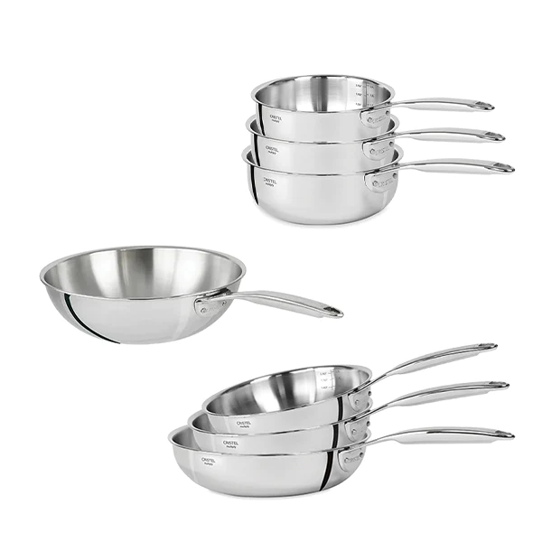 Batterie de cuisine inox Castel’Pro Cristel