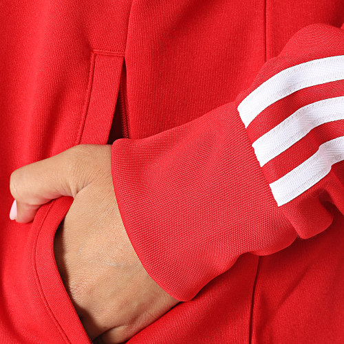 Veste Zippée A Bandes Femme SST IL2494 Rouge