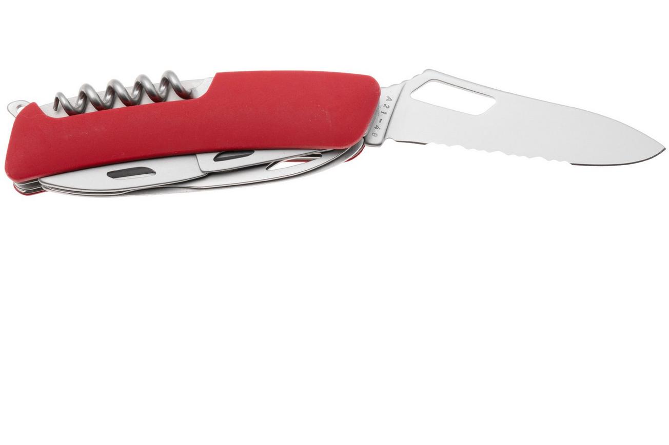 Swiza SH09 TR AM, KST.0136.1900, Red Helvetix, Zwitsers zakmes, partly serrated, 9 tools
