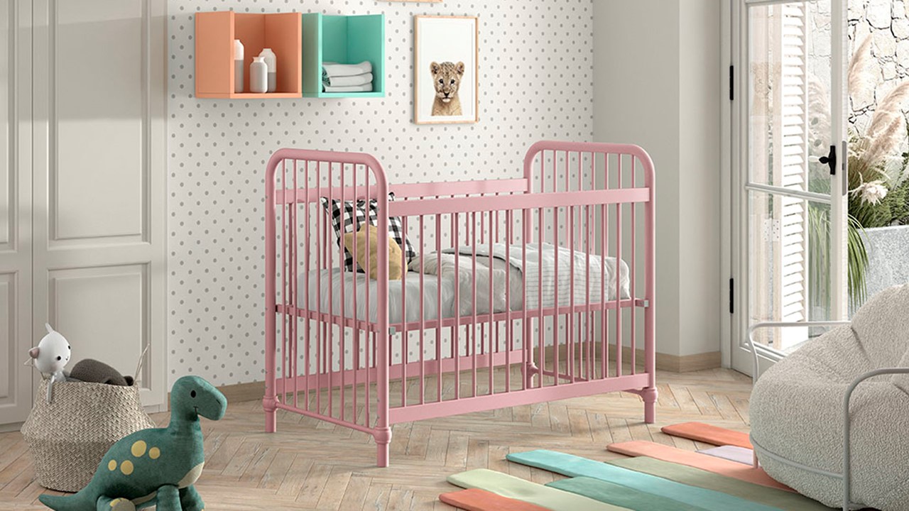 Babyledikant Bronxx roze