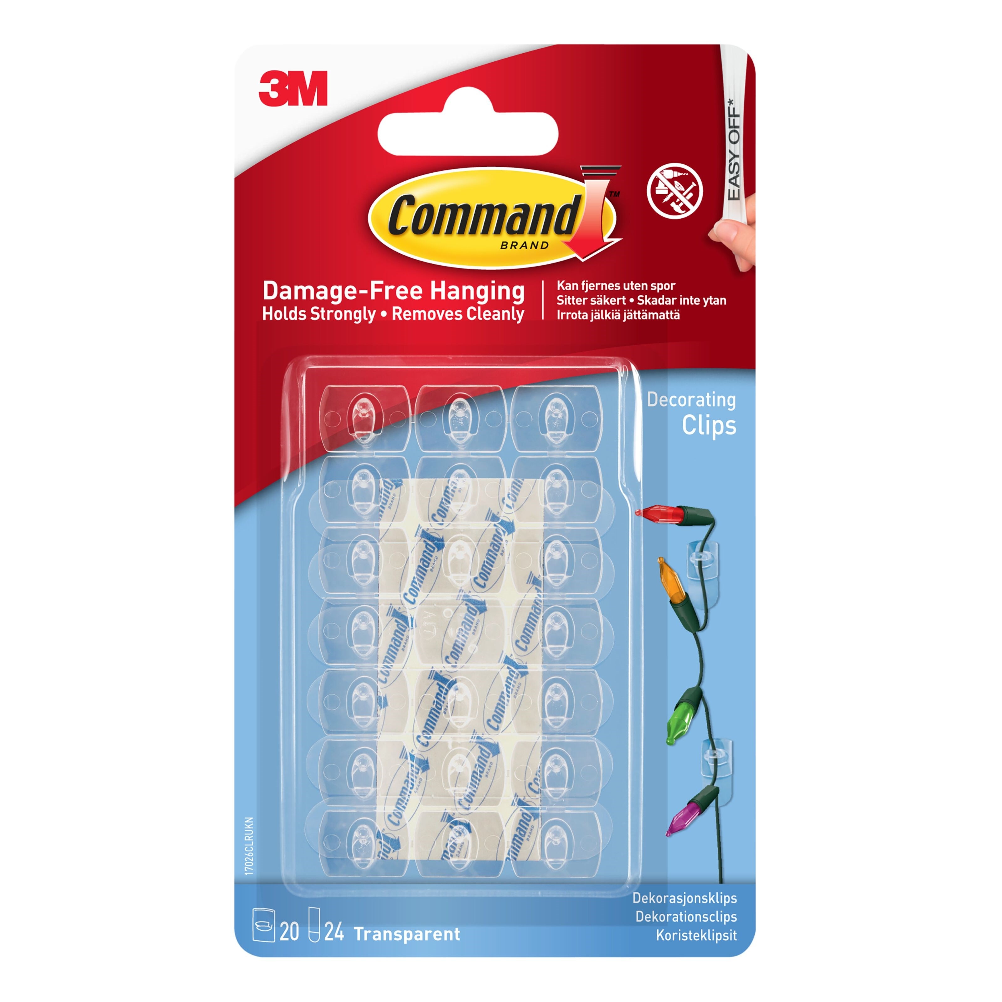 3M Command Kabelholder små 20-pk.