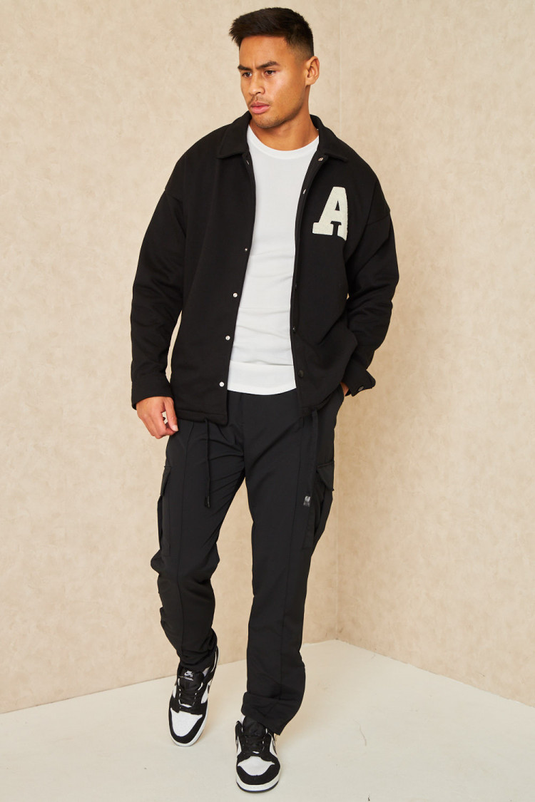 Pantalon de jogging noir zippé aux chevilles