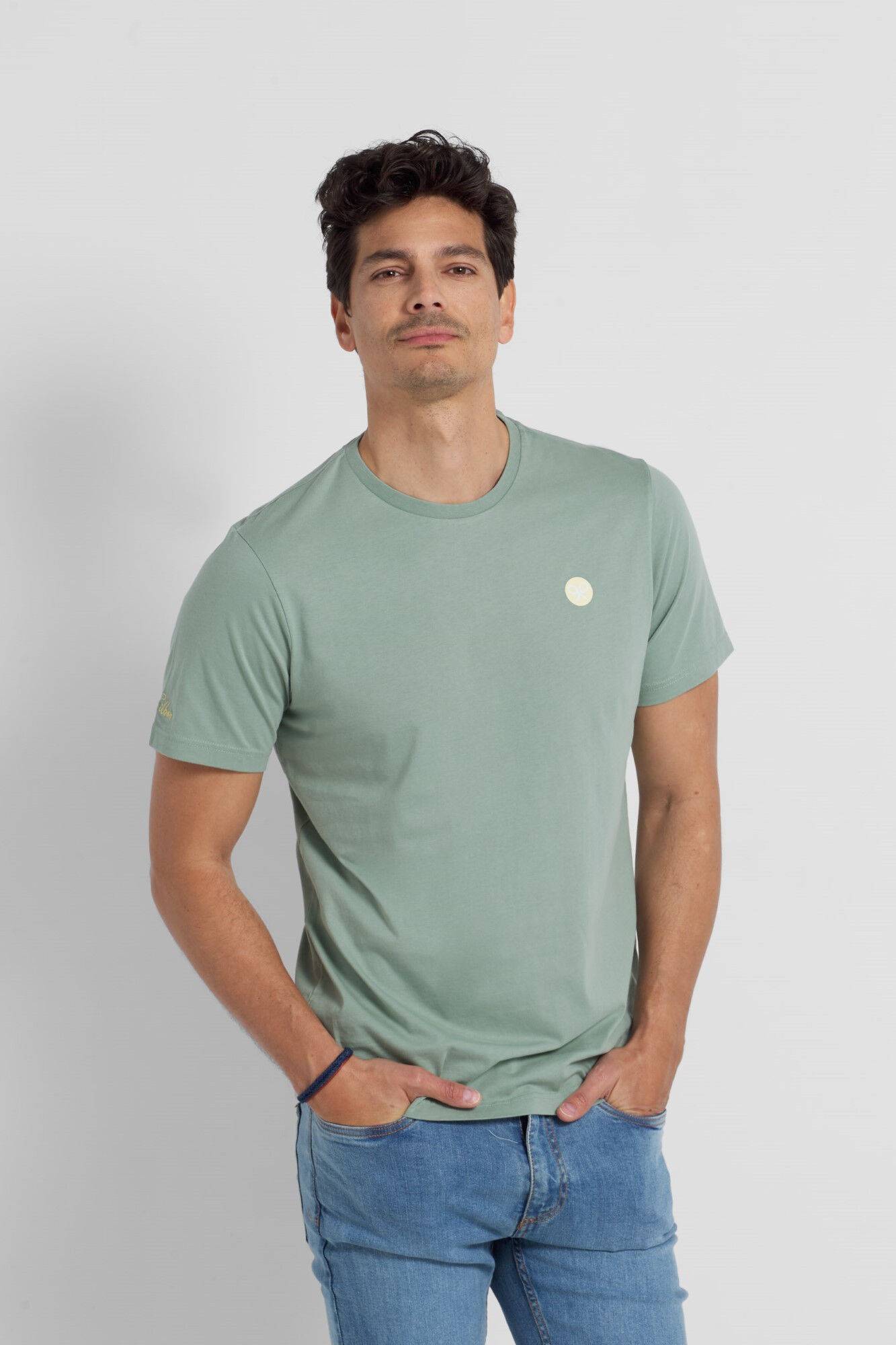 Camiseta logo circular verde - Verde