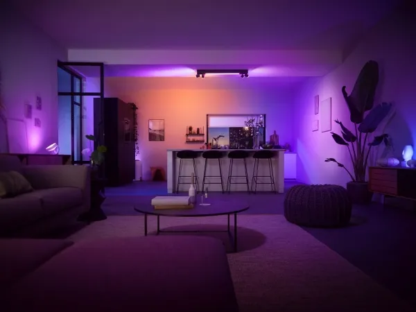 Philips Hue White and Color Ambiance Centris - Loftsspotlys - LED-lyspære/LED - total: 56.8 W - 16 millioner farver - 2000-6500 K - sort