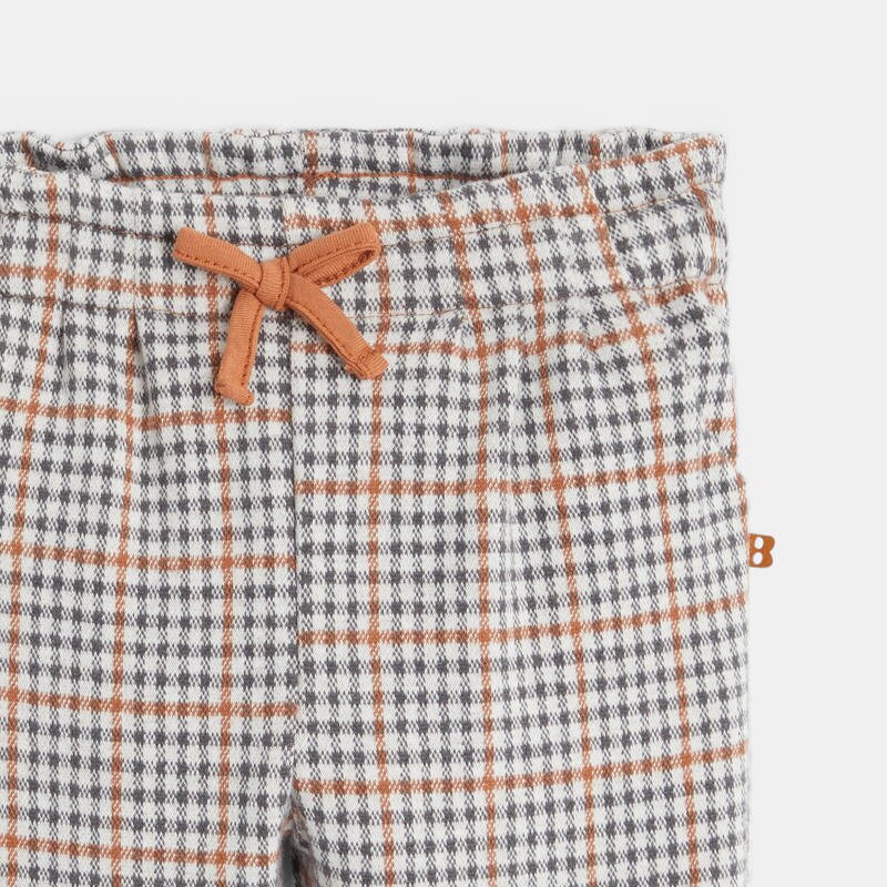 Pantalon carreaux fantaisie bébé fille Gris ou noir