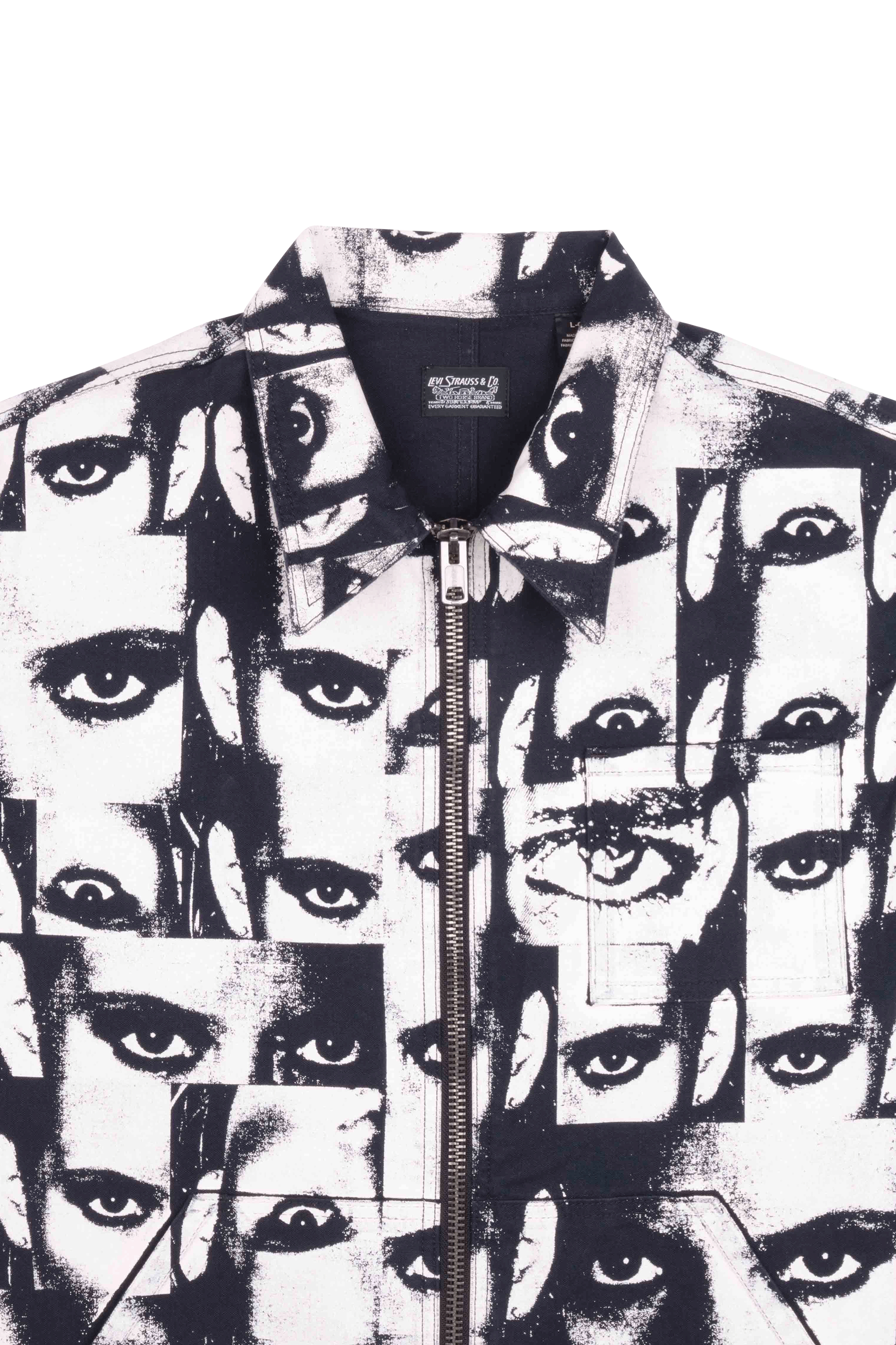 LEVI'S Veste SKATE GARAGE JACKET x ROEMELLO UGALE Blanc