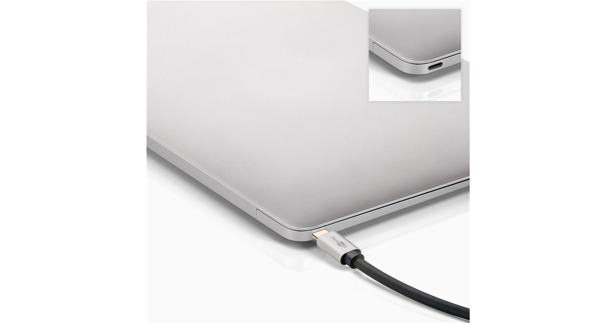 goobayUSB-C 4.0 > HDMI adapter  (Zwart/zilver, 0,15 meter)