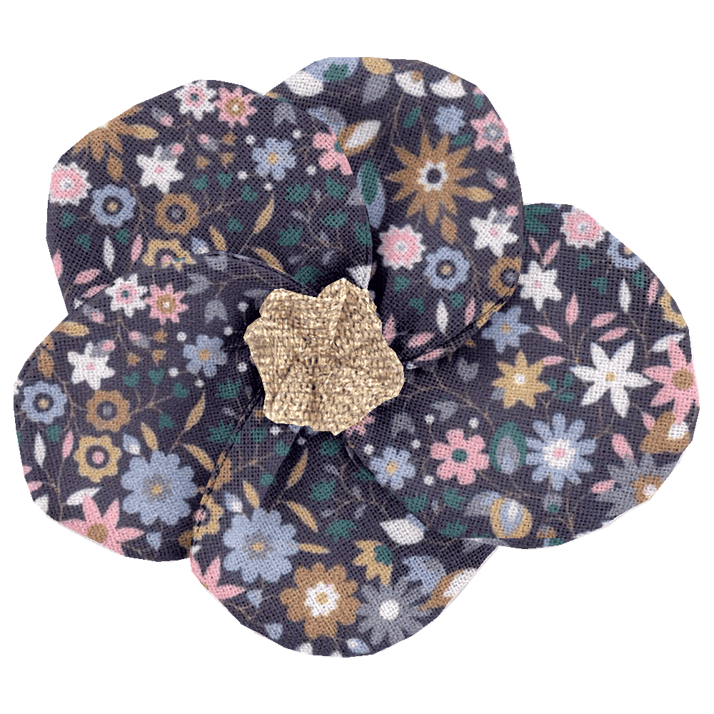 Petite Barrette Pétales De Fleur Seventies