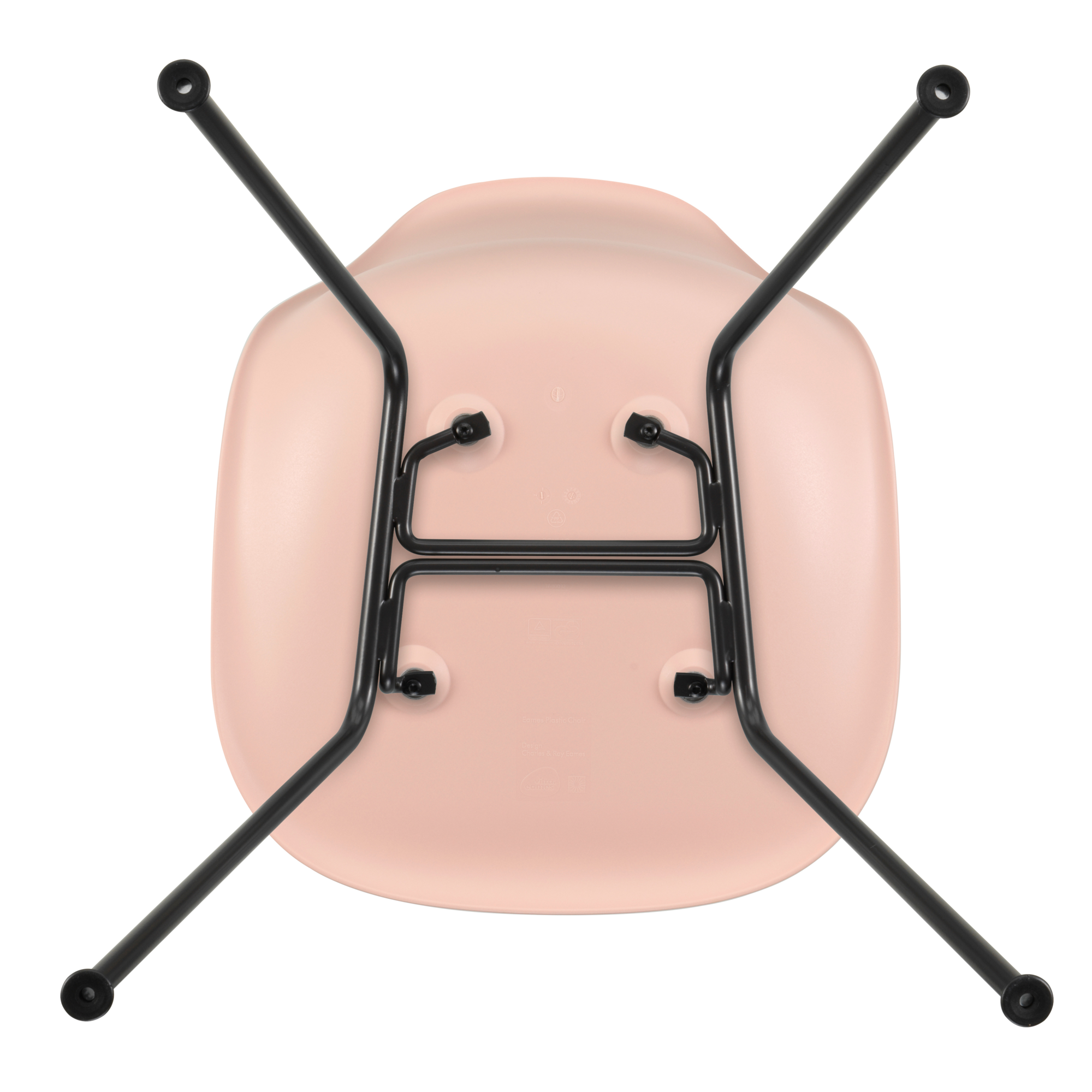Eetkamerstoel DSX RE zwart Pale Rose