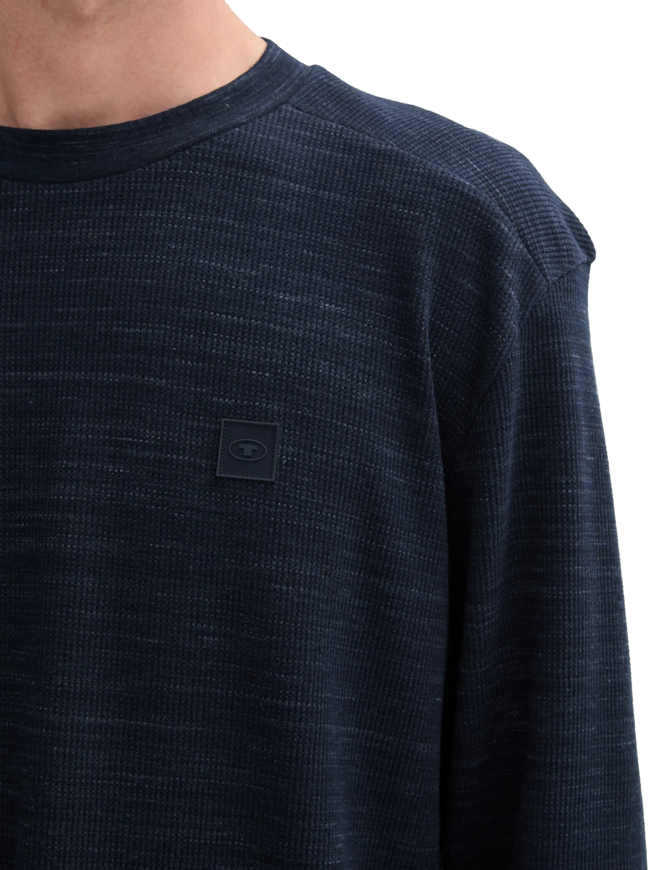 Herren Longsleeve mit Struktur