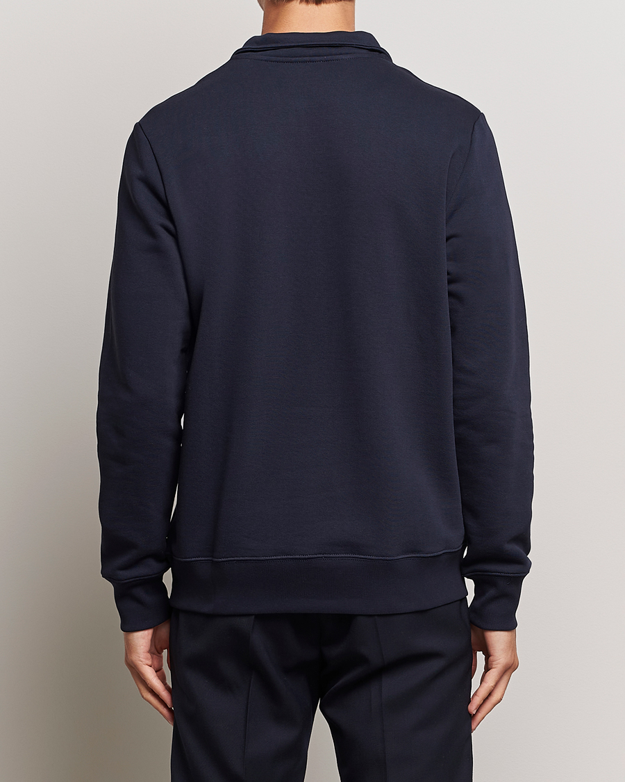 PS Paul Smith Zebra Organic Cotton Sweat Half Zip Navy
