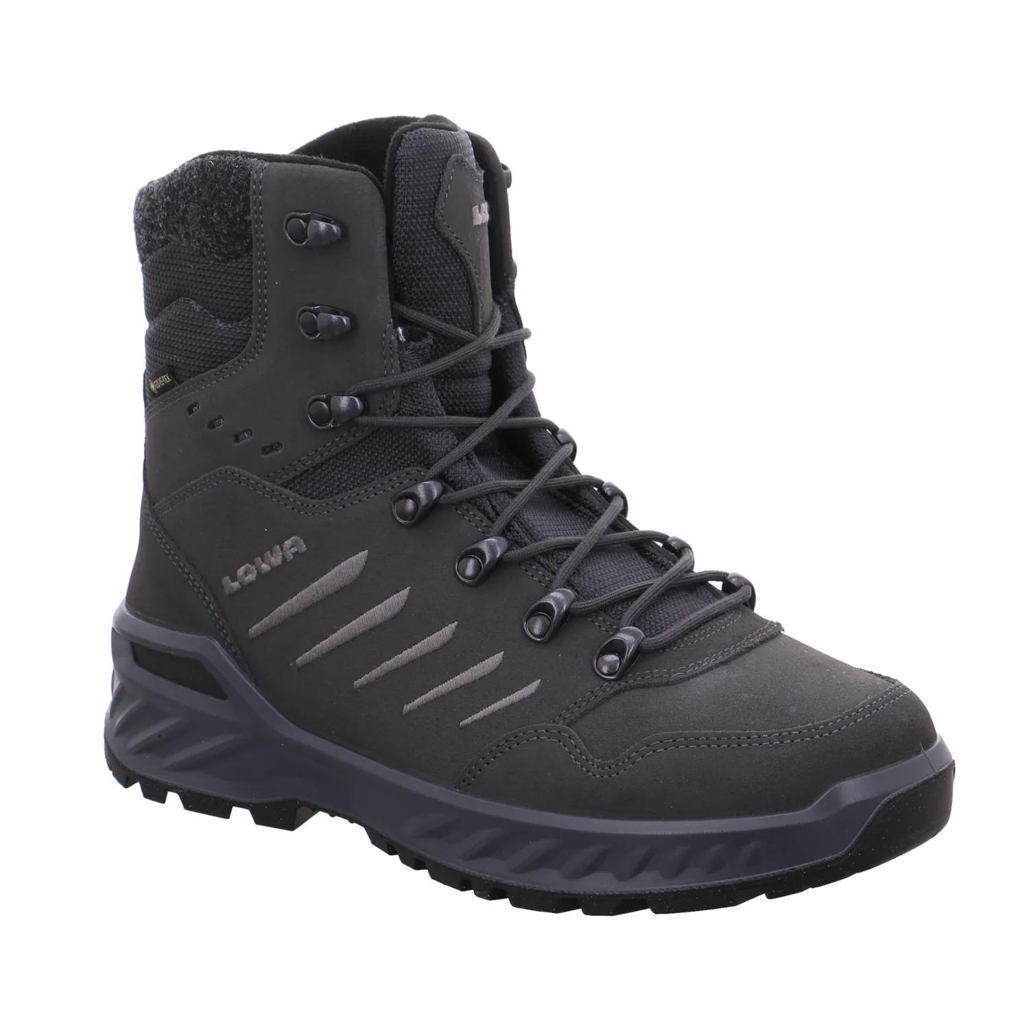 LOWA Snowboots Grau Leder