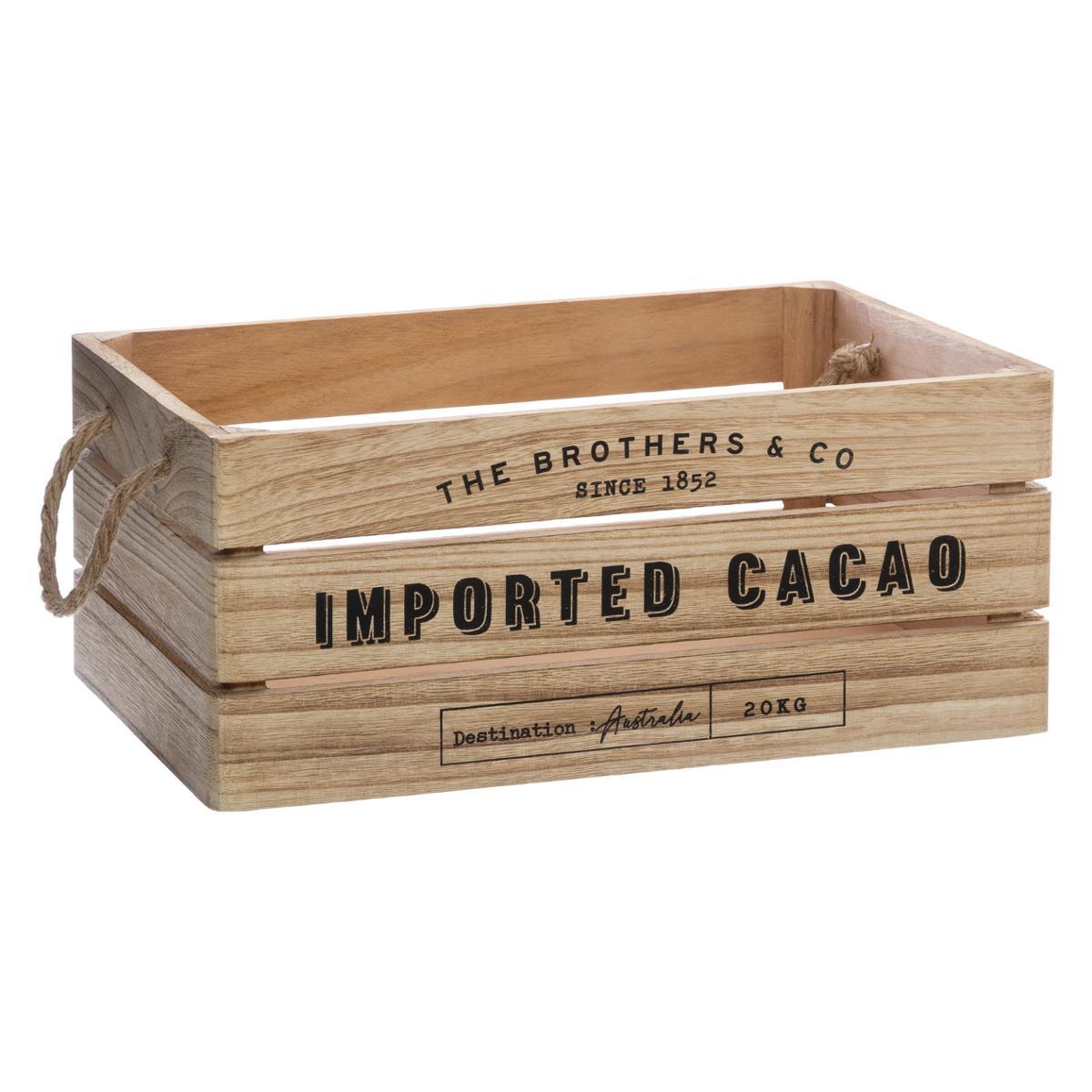 CAISSE CAGETTE COLONIAL D.35X25X15CM
