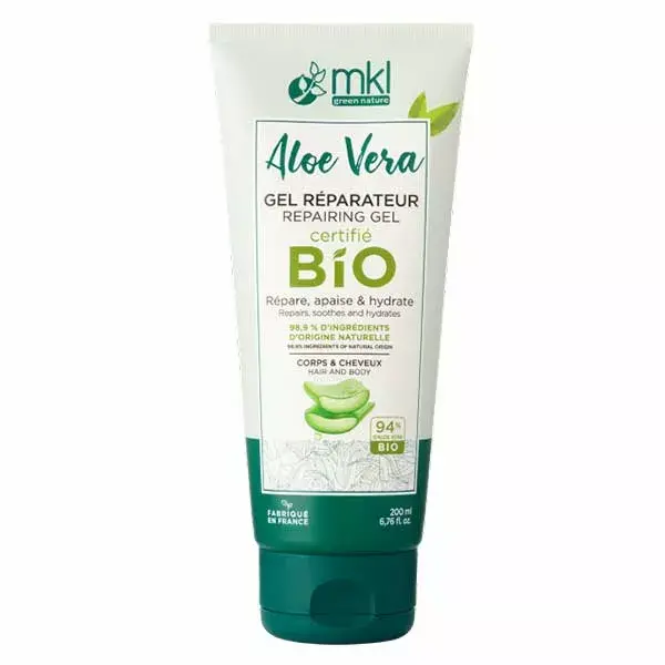 Gel Reparador Corporal e Capilar Orgânico de Aloe Vera MKL Green Nature 200ml