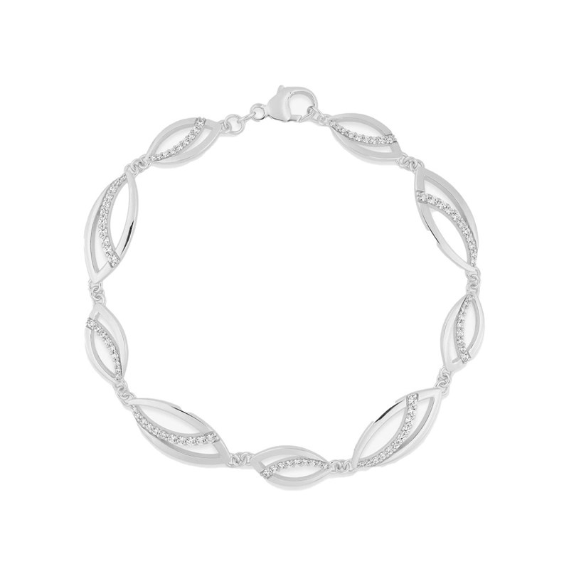 Bracelet Femme - Argent 925 - Longueur : 18 cm