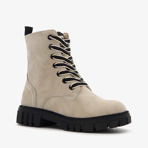 Blue Box meisjes veterboots van imitatiesuède