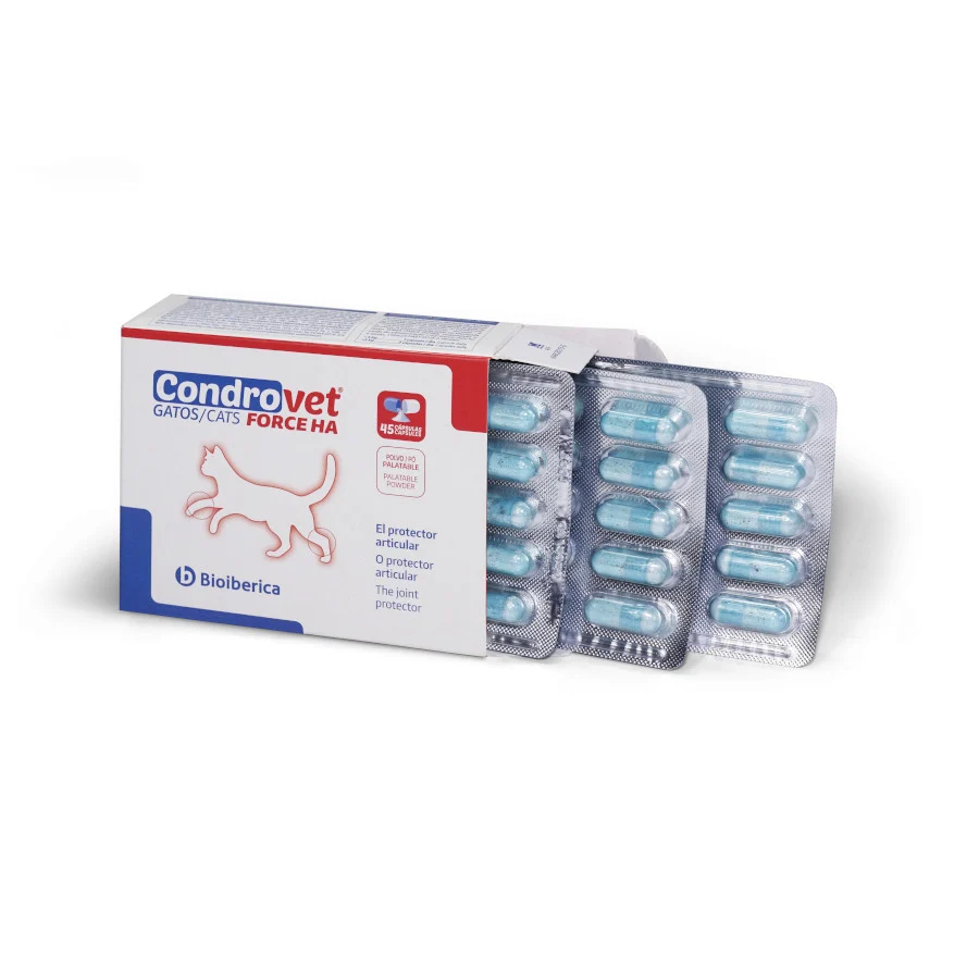 Bioiberica Condrovet Force HA Chondroprotector para gatos