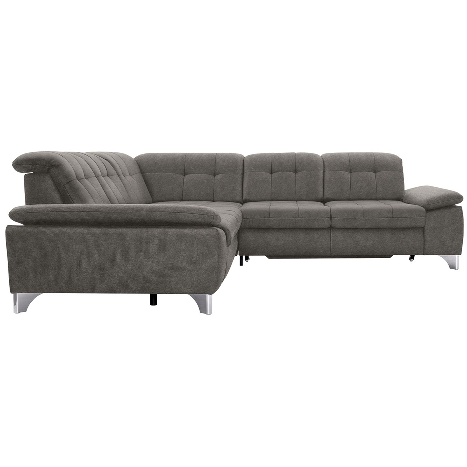 polsterpower Ecksofa - Belle grey - Basismodell - links