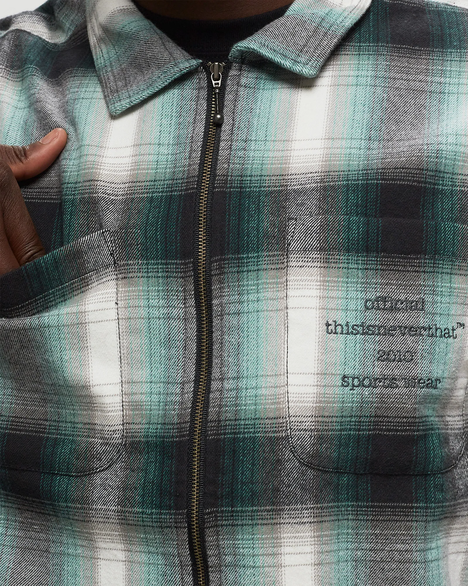 thisisneverthat Flannel Zip Shirt