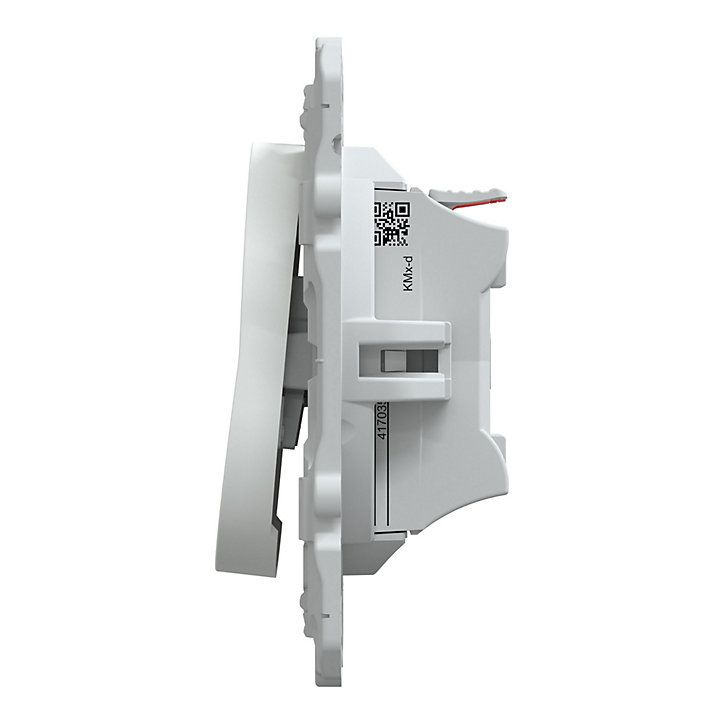 Poussoir Schneider Electric Ovalis blanc