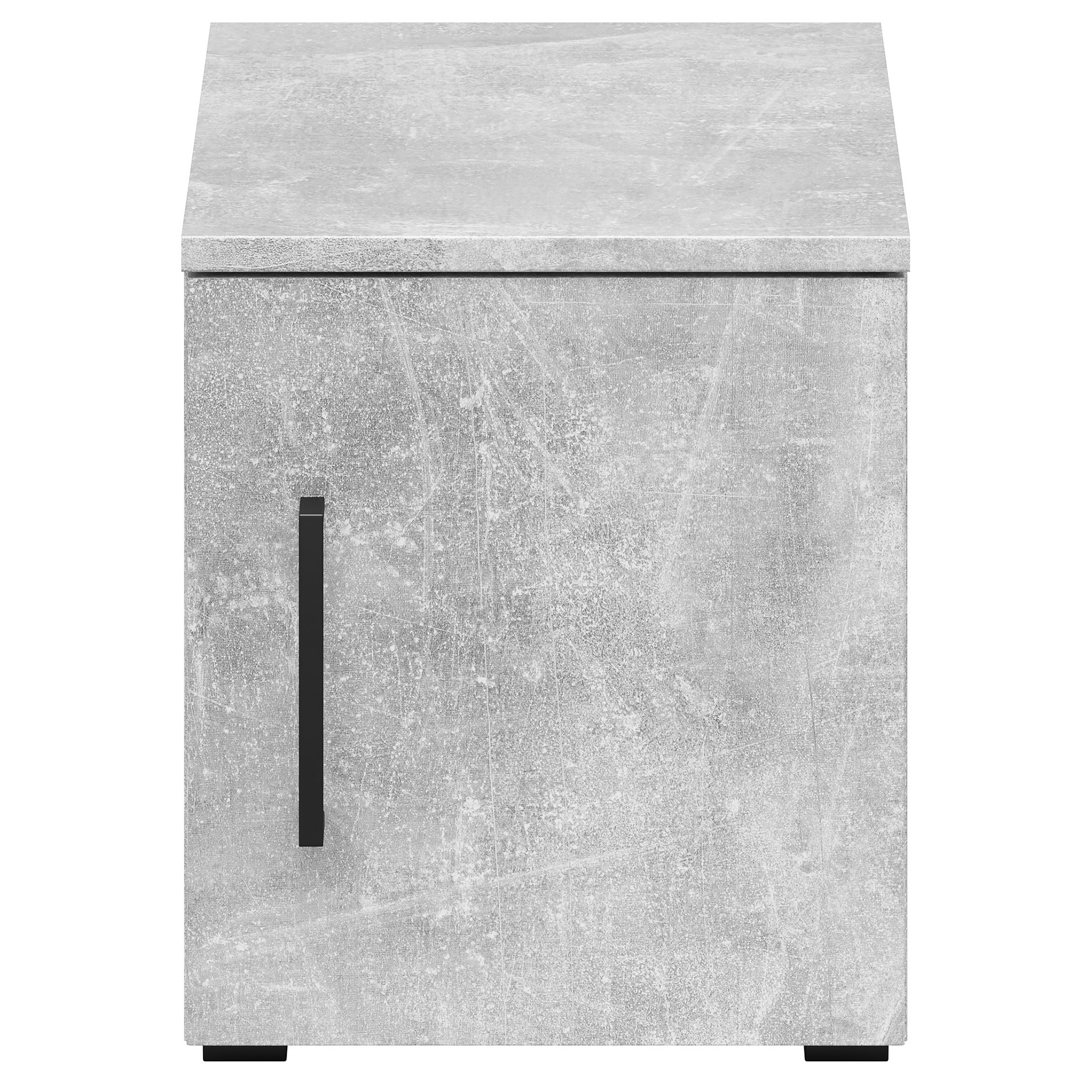 Aufsatzelement - auch hängend verwendbar - Betonoptik - Breite 30 cm