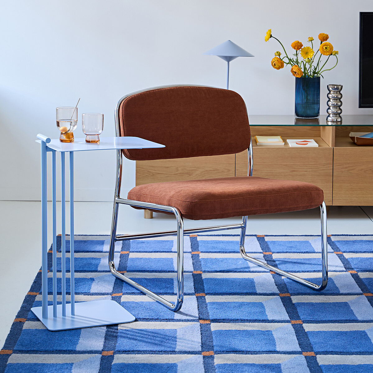 LA REDOUTE INTERIEURS<br>Mesa lateral em aço, Arev