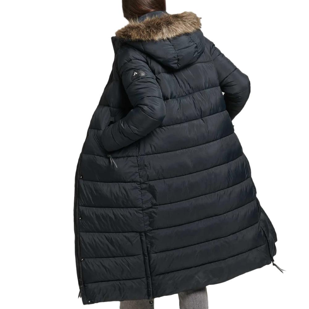 Superdry Doudoune longue Noire Femme Superdry Vintage