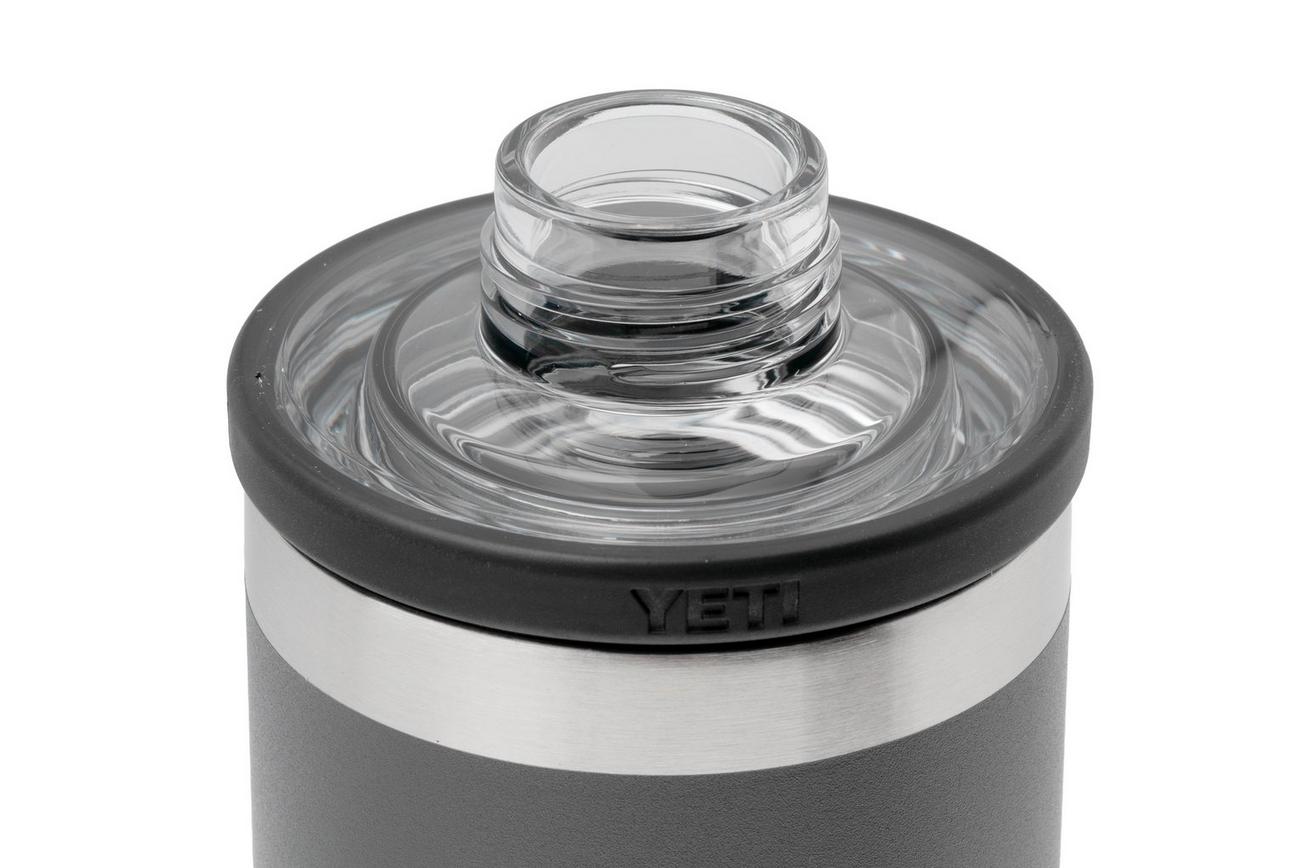 Yeti Rambler Bottle 18oz Chug Cap, Charcoal Grey, thermosfles met drinkdop, 532 ml
