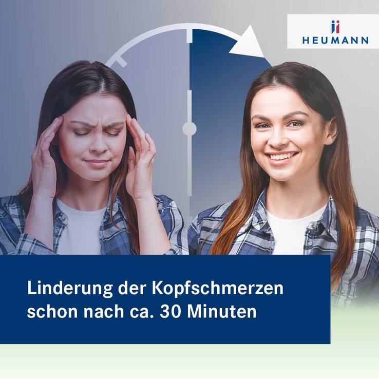 Rizatriptan Heumann bei Migräne 5 mg Tabletten, 2 St