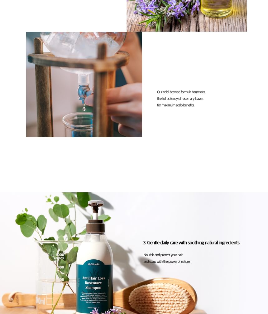 MIGUHARA - Anti-haaruitval rozemarijn shampoo