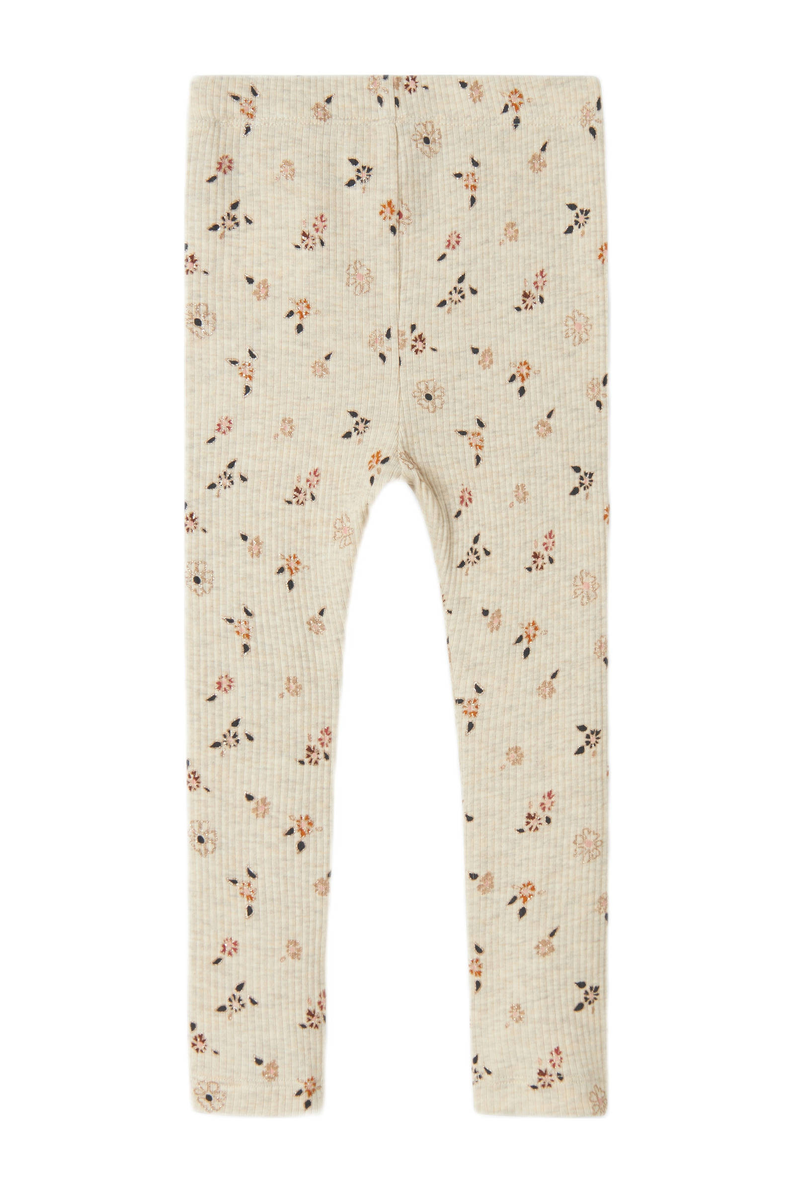 NAME IT gebloemde legging NMFPOSANA ecru