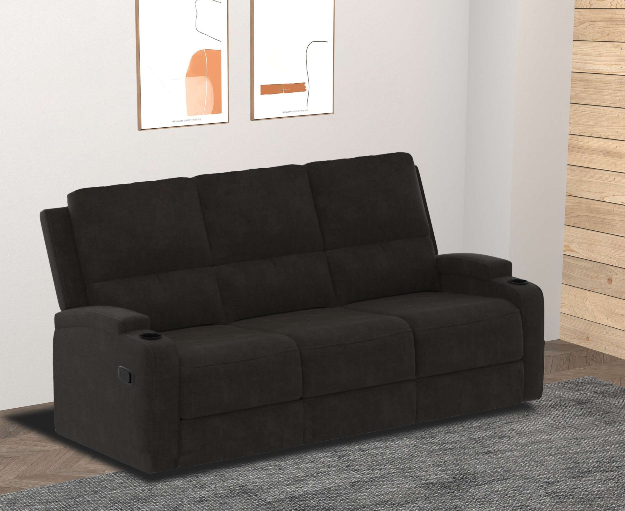 Home affaire 3-Sitzer »Napori« Kinosofa mit 2 x Relaxfunktion und Getränkehalter