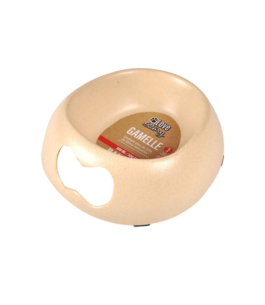 Paris Prix - Gamelle Pour Chien & Chat bambou 22cm Naturel