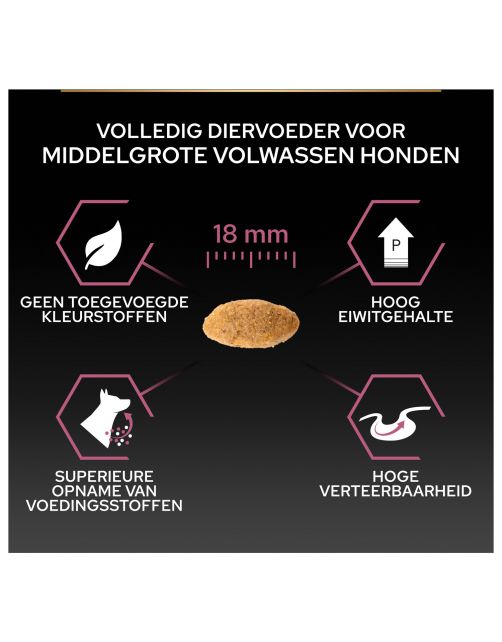Pro Plan Dog Adult Medium Breed Sensitive Zalm - Hondenvoer