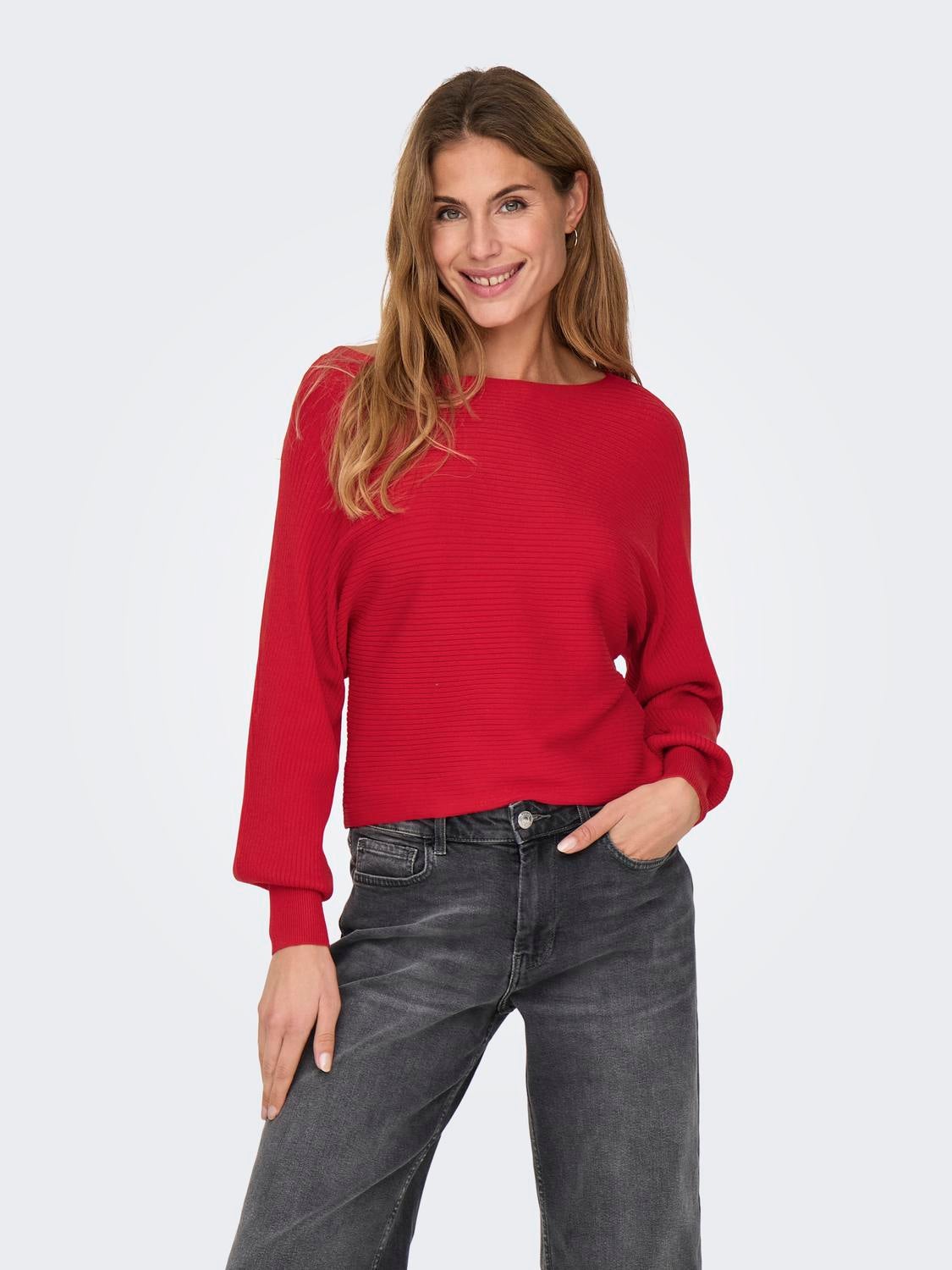 ONLADALINE Strickpullover Goji Berry